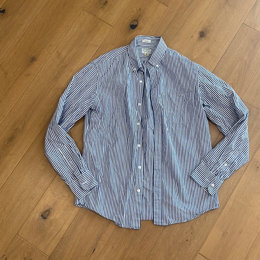 J Crew striped button up